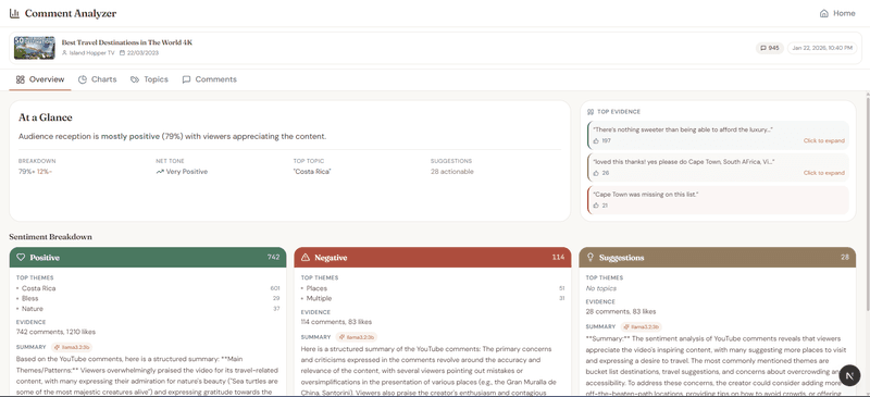 AI Video Comment Analyzer - Image 3