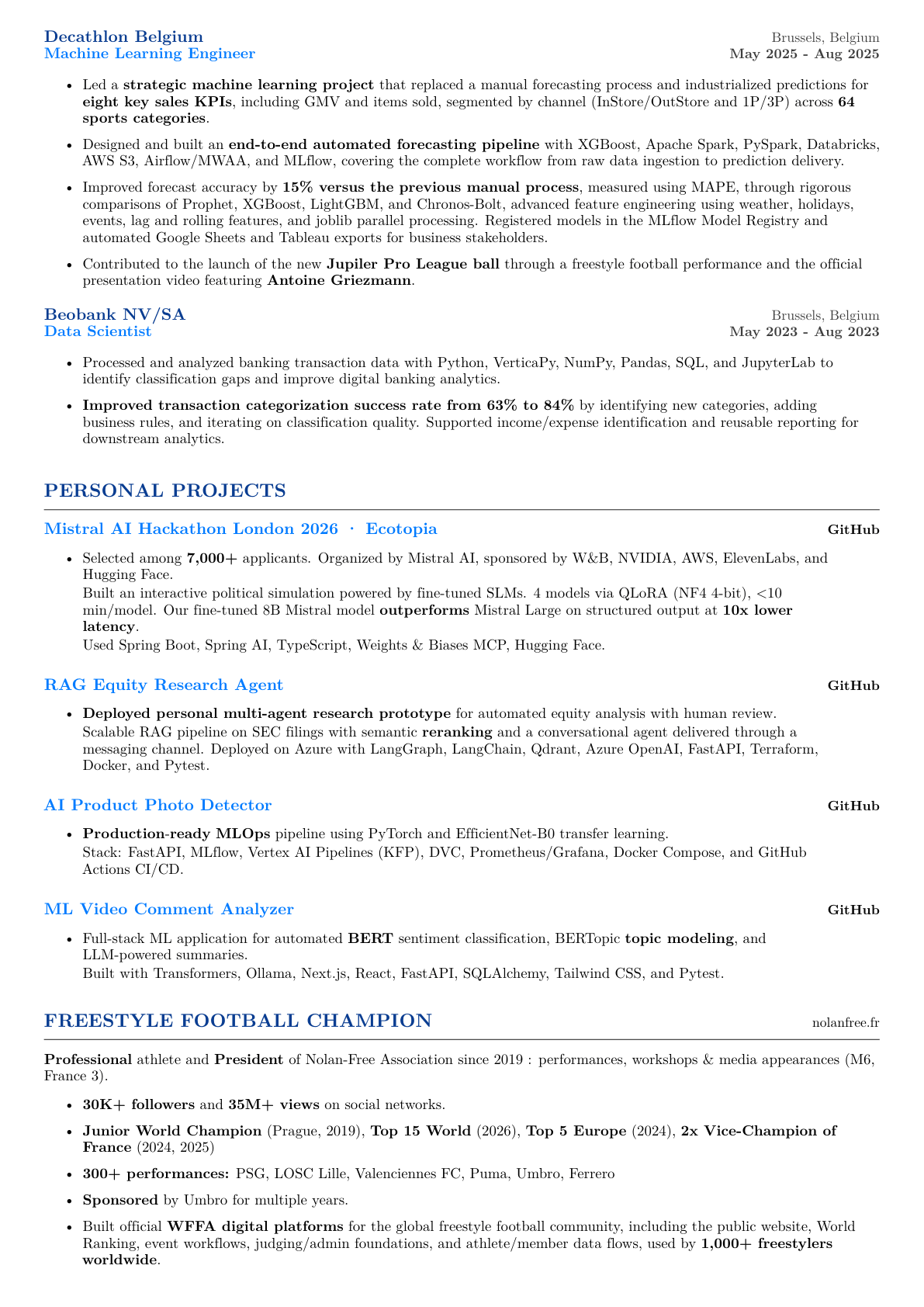 Preview of Nolan Cacheux's CV in English · page 2