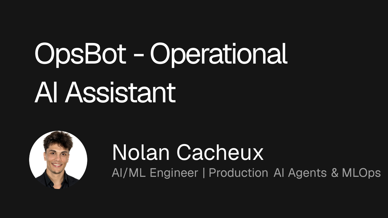 OpsBot - Operational AI Assistant