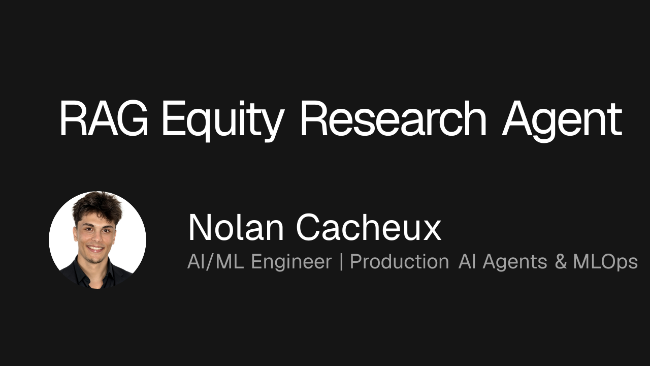 RAG Equity Research Agent